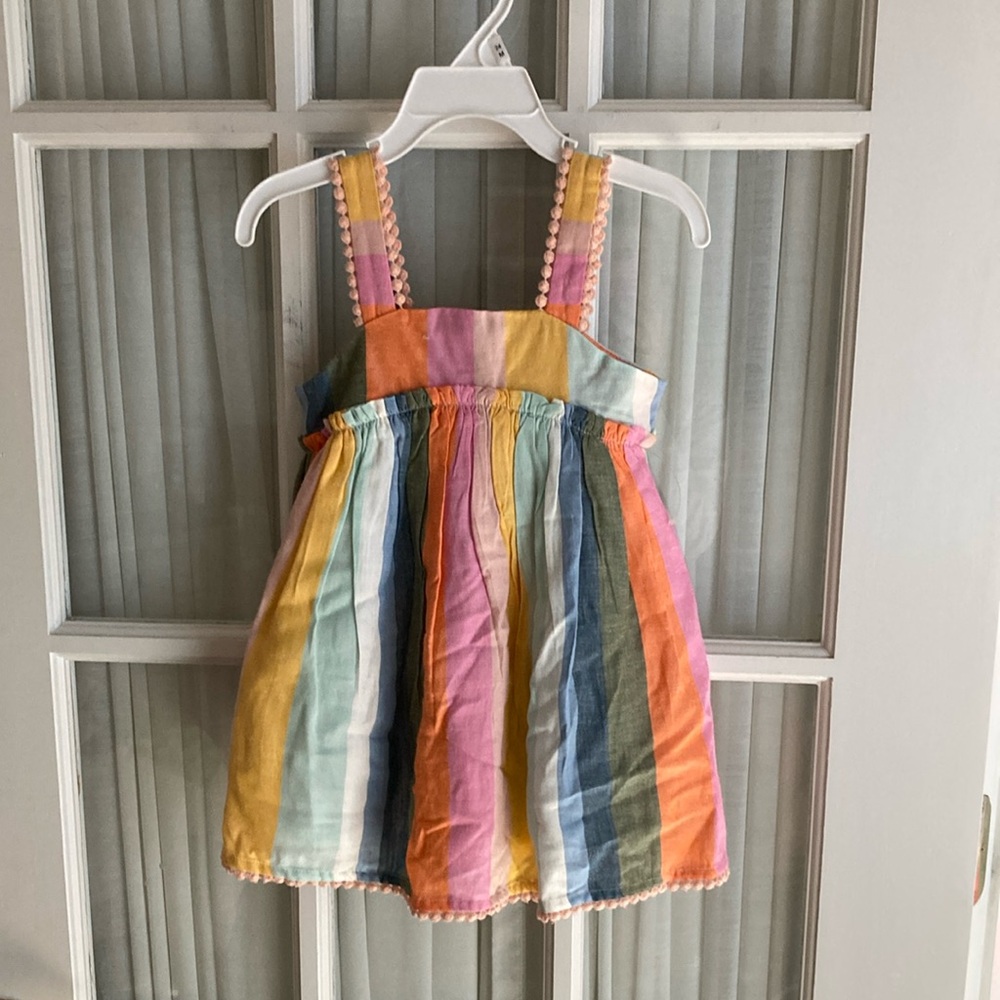 Tahari Multicolor Striped Dress